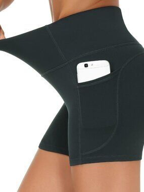 High Waist Yoga Shorts for Women Workout Biker Shorts | Tummy Control, Squat-pro